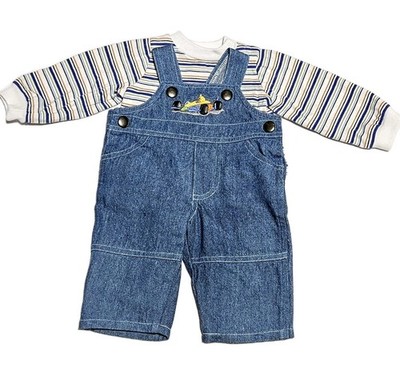 Lee Middleton Original Clothes Overall & Striped T-shirt Set 