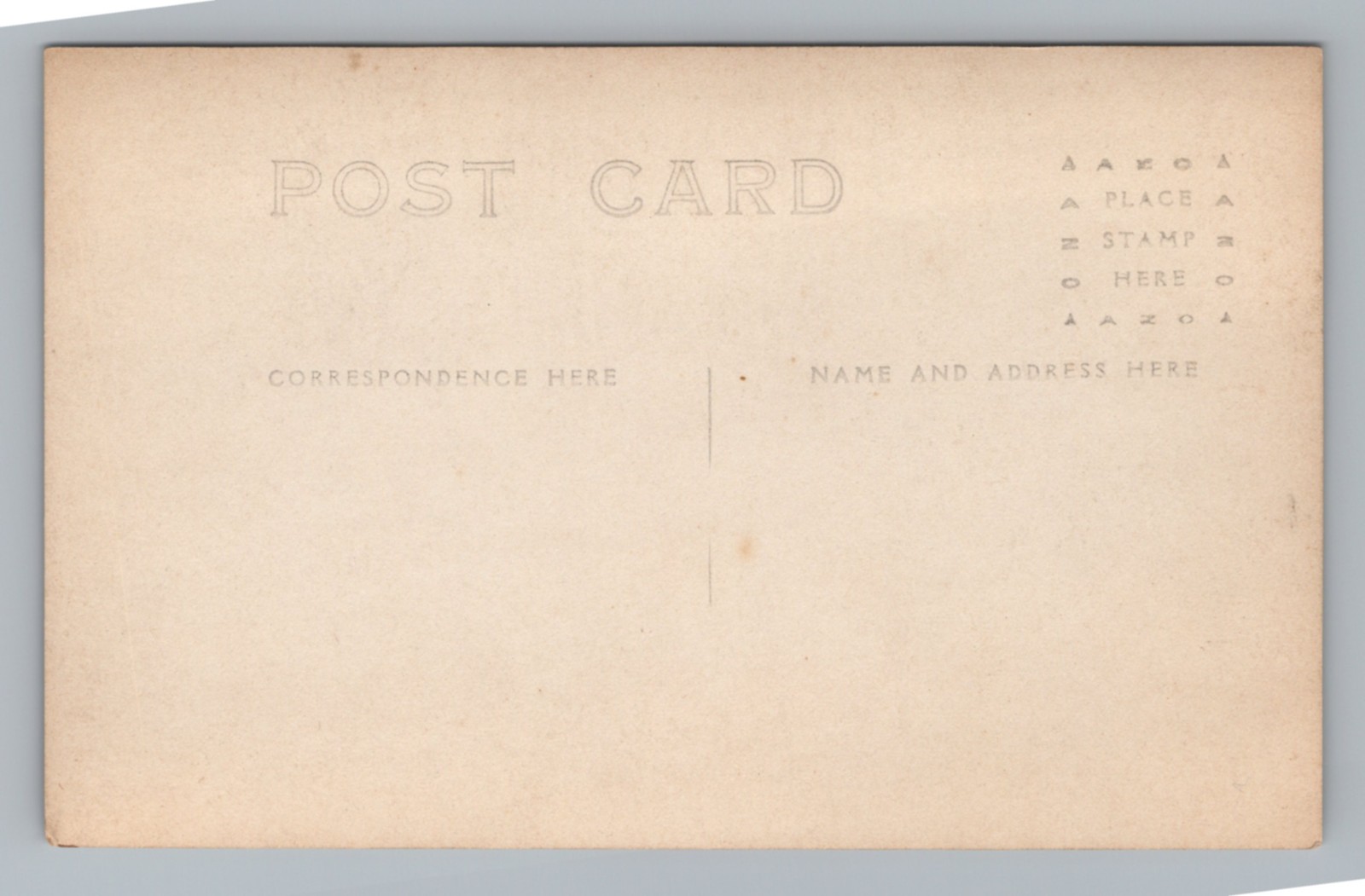 AAKOA AZOA Real Photo Post Card Vintage Postcard