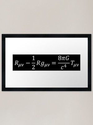 Einstein Feldgleichungen Gerahmtes Kunst Gerahmtes Wandbild Poster Leinwanddruck Bild