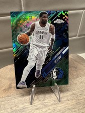 2025-26 Topps Chrome NBA Kyrie Irving Go Time Green Refractor /99. Mavericks