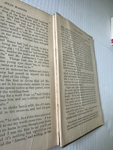 Silas Marner By George Eliot ©️1895 Reprinted May 1927 Antique HC Classic Book - Picture 10 of 12