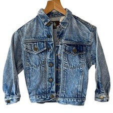 VTG High Sierra by Mervyn  s Children  s Medium Wash Distressed Denim Jacket Large