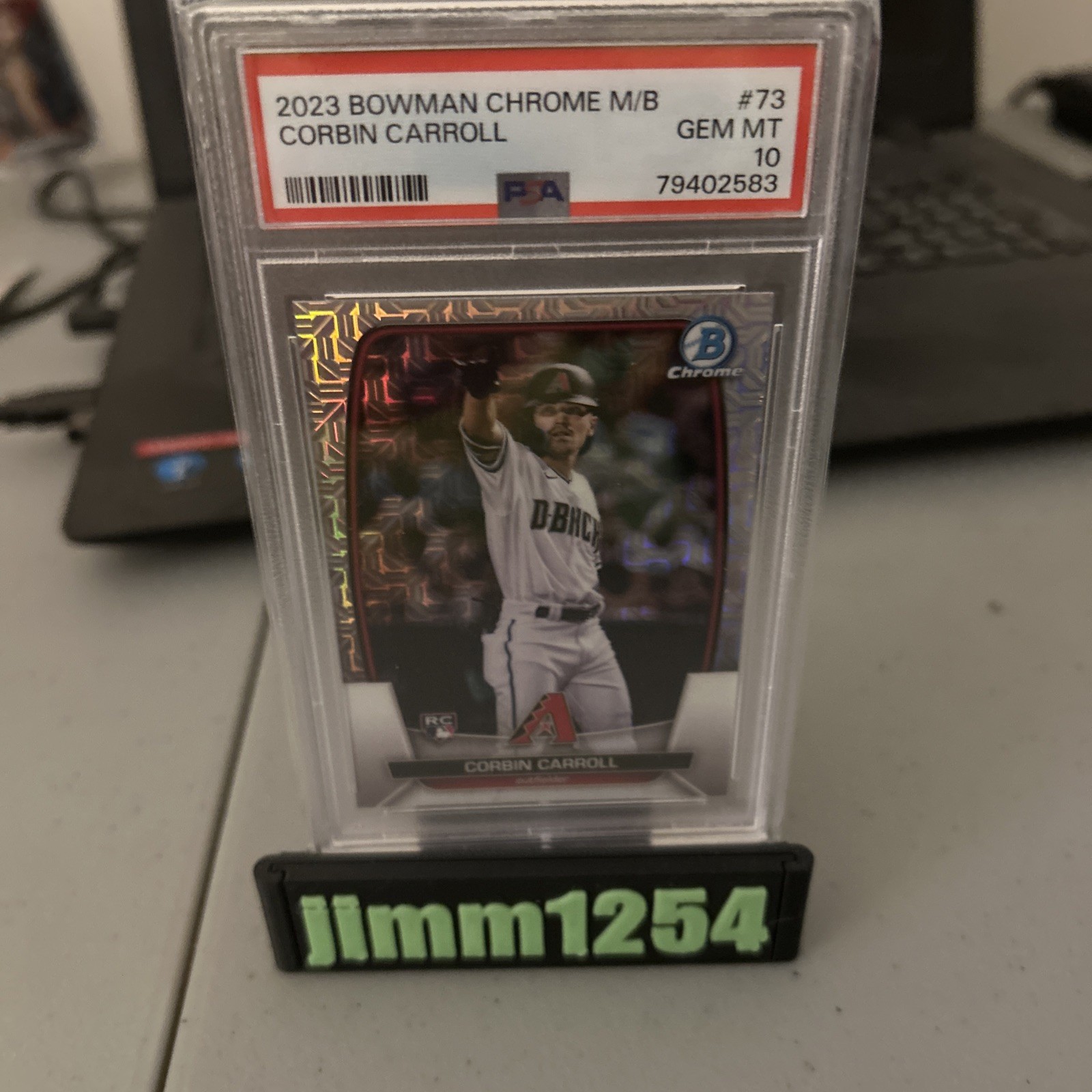 2023 Bowman - Corbin Carroll #73 Chrome Mojo Refractor (RC)