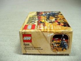 Lego 7305 Pharaoh's Quest Scarab Attack, Open Box, Sealed Bags