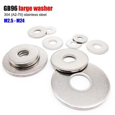 M2.5-M24 304 Stainless Steel Extra Large Size Big Wide Flat Washer Plain Gasket