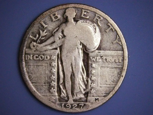 1927-P STANDING LIBERTY QUARTER__RARE SILVER COIN__GOOD EXAMPLE