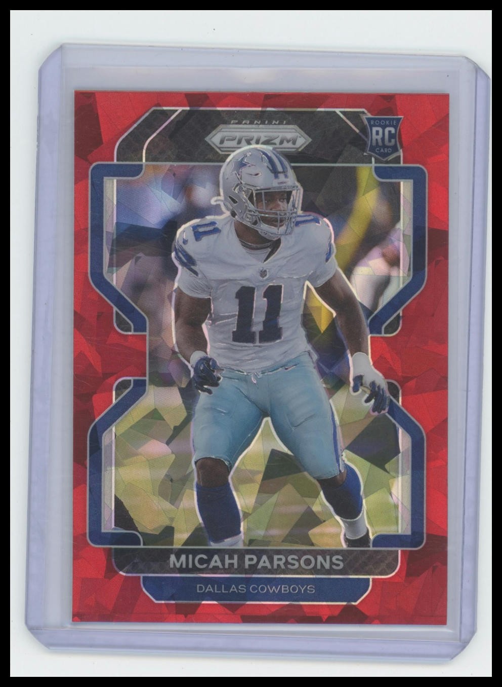2021 Panini Prizm Micah Parsons Red Ice RC Rookie #382 D6 Combined Shipping!