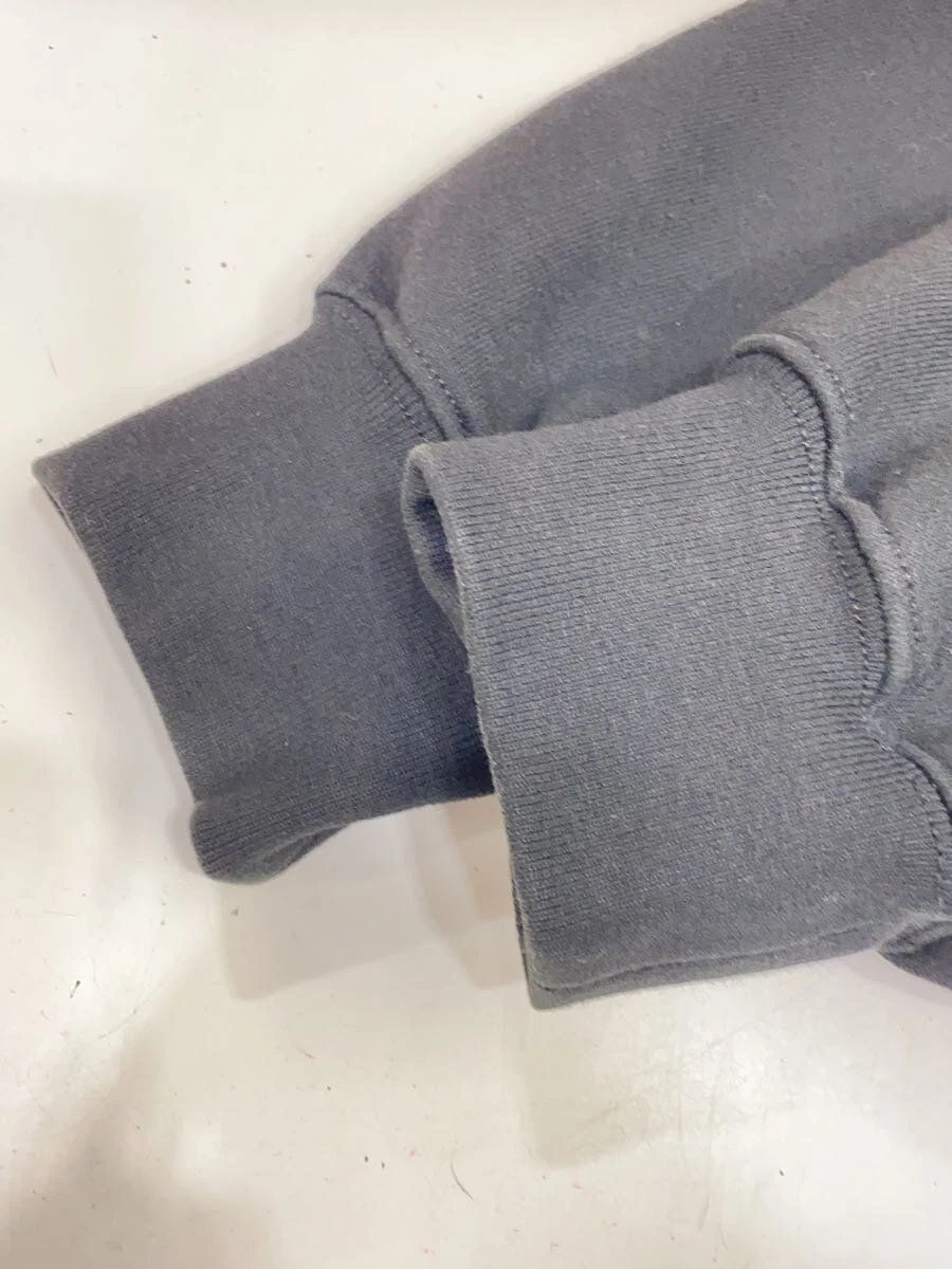 Felpa Supreme con cappuccio zip L cotone nero fantasia completa usata