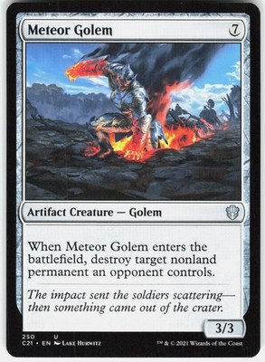 Meteor Golem 250 Uncommon Commander 2021 Magic: The Gathering Near Mint