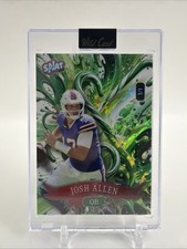 Josh Allen 1/1 Splat Holiday Wild Card Green Candy Cane