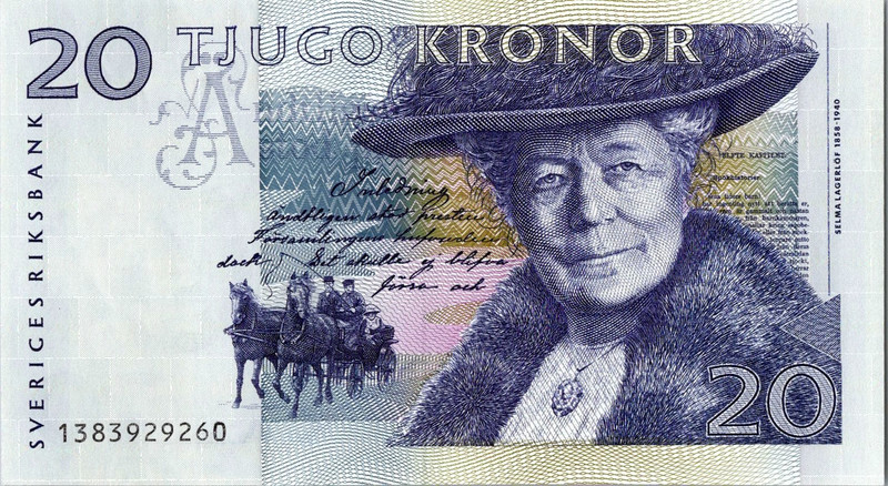 Sweden  20  Kronor  1991-   UNC