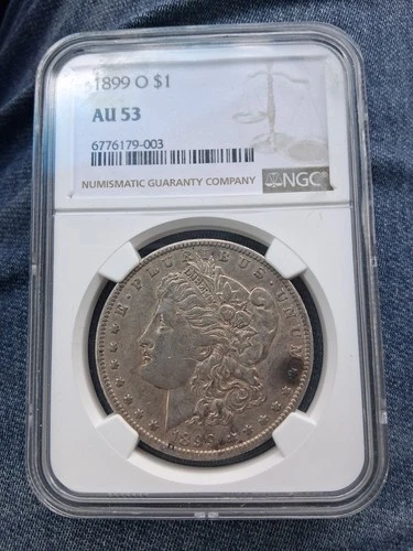 1899-S Morgan Silver Dollar., NGC Graded AU-53.
