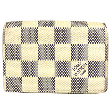 Auth Louis Vuitton Enveloppe Carte De Visite Card Hold Damier Card Case N61746