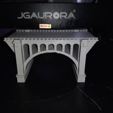 N SCALE 2 LANE SHORT BRIDGE SECTION ARCH VIADUCT 