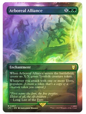 Arboreal Alliance (Borderless) Commander: the Lord of the Rings Foil - MTG RARE
