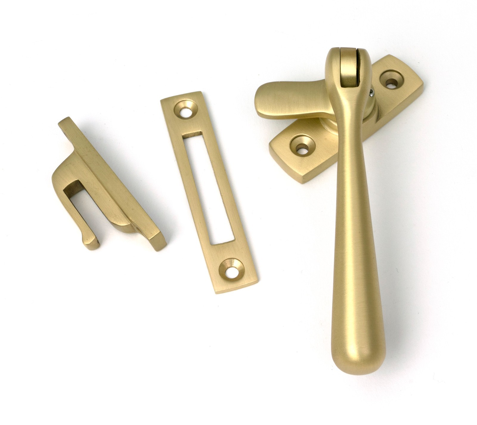 From The Anvil 52314 Satin Brass Locking Newbury Fastener