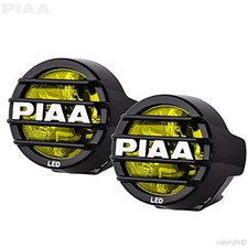 Piaa 22-05370 Lp530 Yellow 3.5-inch Sae Led Fog Light Kit With Harness Set Of 2