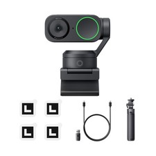 Insta360 Link 2 Tripod Bundle - PTZ 4K Webcam for PC/Mac, 1/2" Sensor, AI Tra...
