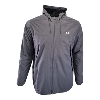 Fred Perry Men's Gunmetal Grey Panelled Zip Jacket Size UK XL 48