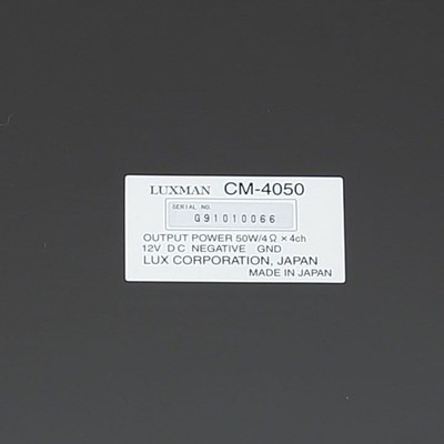 DDP LUXMAN CM-4050 High-End Car Audio 4ch Power Amplifier ODNF