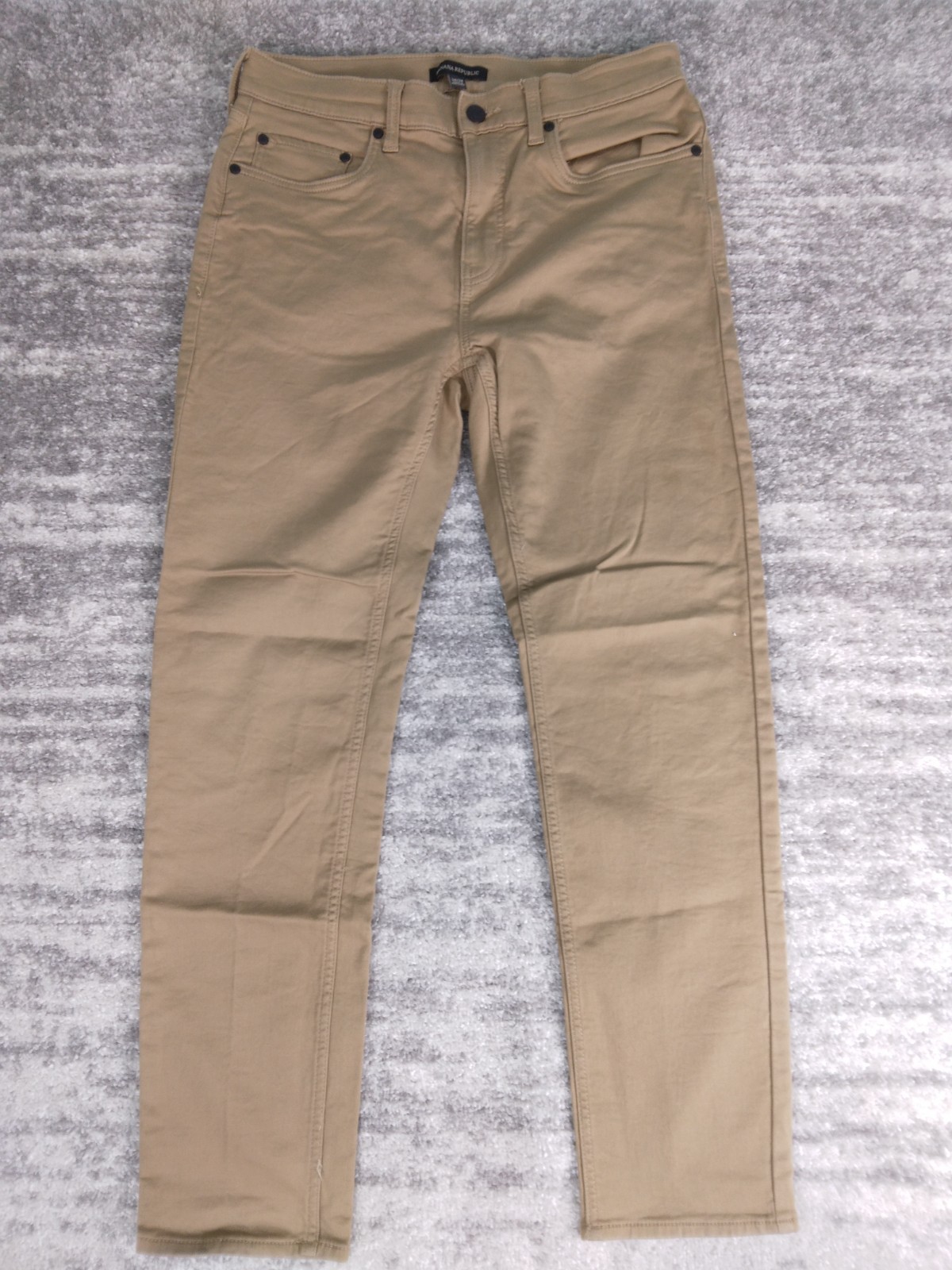 Banana Republic Pants Men’s  32 Tan 5 Pocket Stretch Slim Straight Fit 32x30