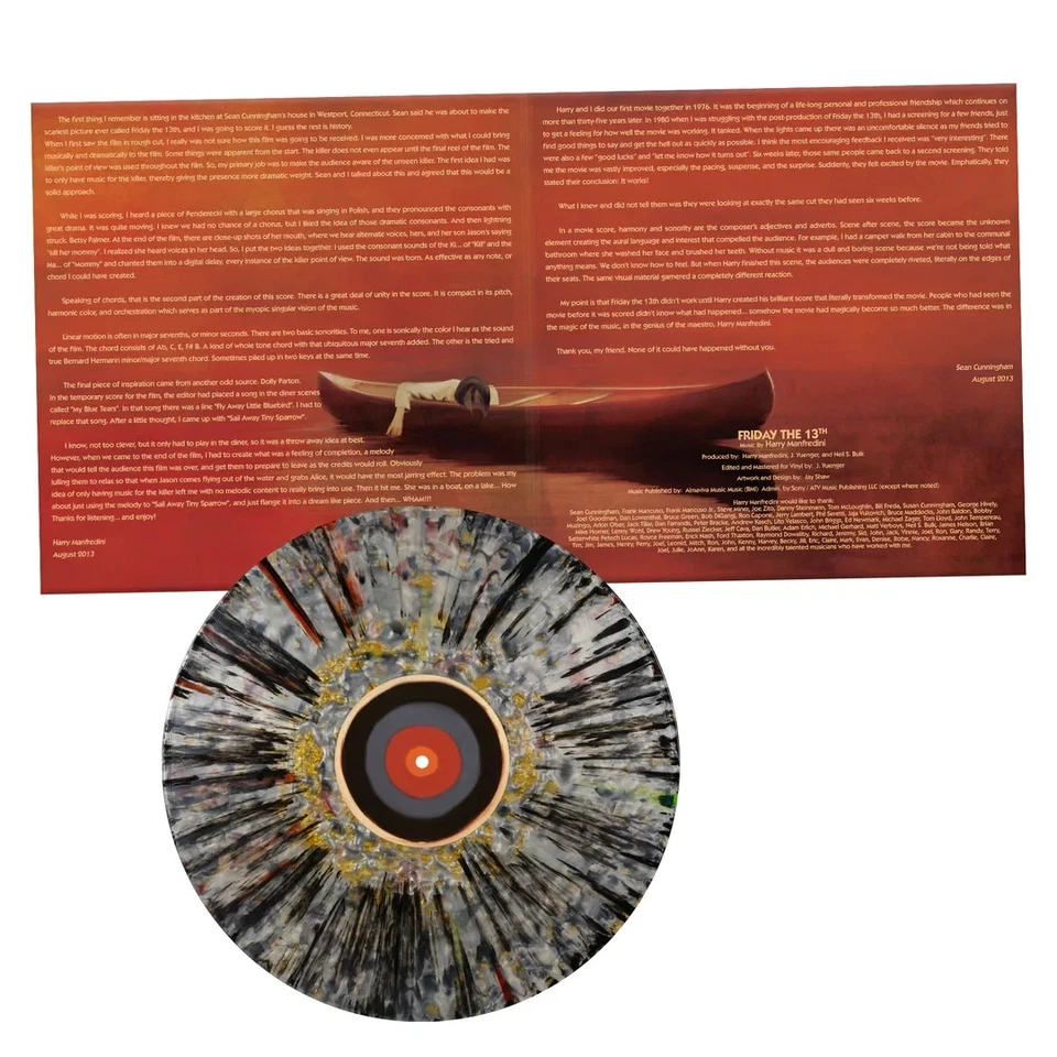 Friday the 13th – Original Motion Picture Score - Soundtrack Colored Vinyl - New - Image 4 of 4