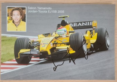 Sakon Yamamoto Jordan 2004 original Autogramm Foto 