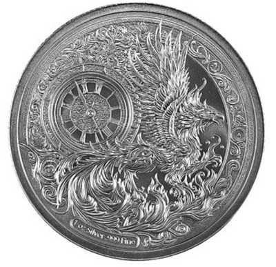 #ad Clock Tower of Eldertide 1 oz .999 Silver BU Round in Capsule $103.85