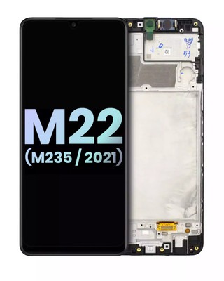 LCD Assembly W/Frame For Samsung Galaxy M22 (M235 / 2021) (Service Pack)