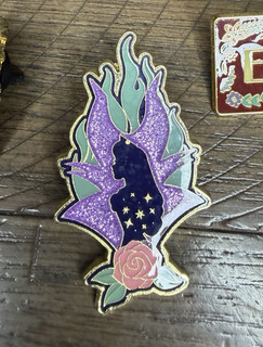 Disney Maleficent Villains Glitter Enamel Pin Single Disney Franchise