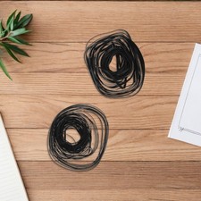 100pcs Rubber Drive Belts: 40-135mm Replacement Belts Mix  Flat 2mm/3mm Width