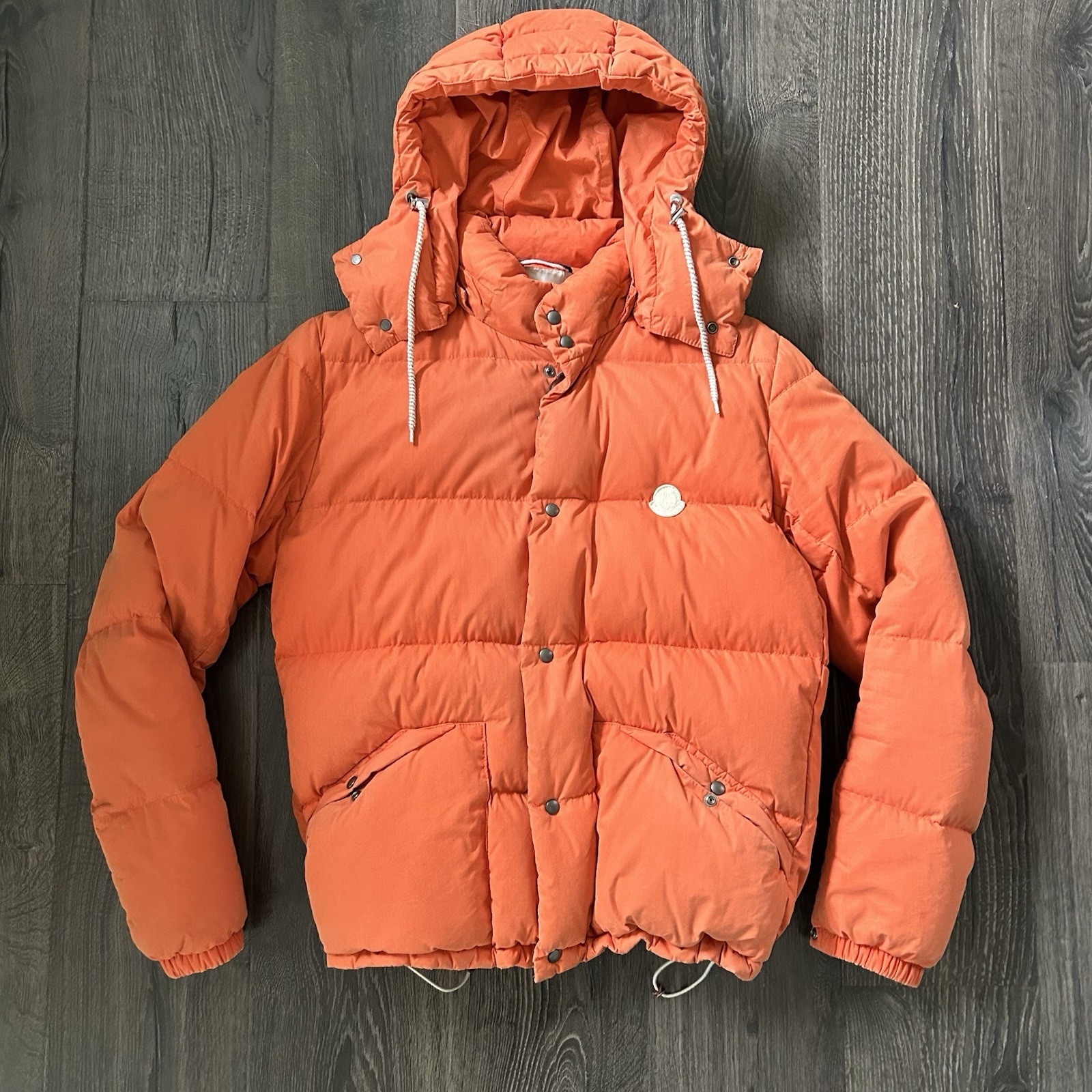 Moncler Visvim Borosiri Down Jacket Size 2 Orange… - image 1