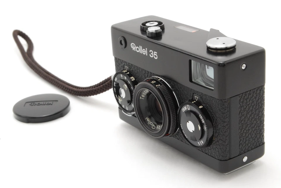 [NEAR MINT / Case] Rollei 35 Black Body Film Camera Tessar 40mm f/3.5 From Japan - Image 3 of 4