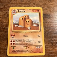 Dugtrio 19/102 Rare Base Set Unlimited Pokemon Lightly Played on eBay