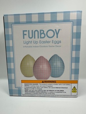 Funboy Light Up Inflatable Easter Eggs w/remote