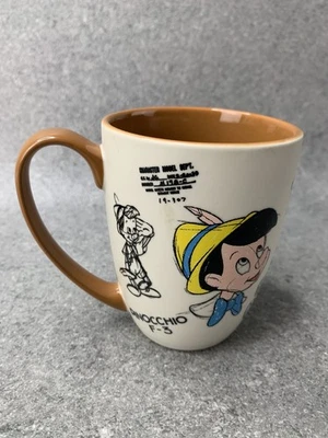 Disney Store Pinocchio Classic Animation Sketch Art Mug Cup very rare - Image 1 of 4