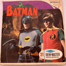 Vintage 1966 Sawyer s View-Master Batman Packet B492 3 Reel Set with Booklet