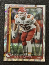 2025 Topps ChromeRayWave George Karlaftis Ray Wave -Kansas City Chiefs