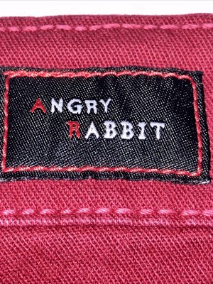 ANGRY RABBIT Jeans Womens 30/11 Crimson Denim 30x32    Made in USA 