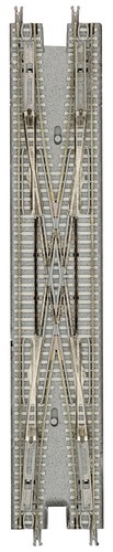 Rokuhan Z gauge R082 Electric double track both crossing point gray