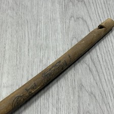 Handmade Vintage Bamboo Flute Musical Instrument 11 3/4" Long Made in China