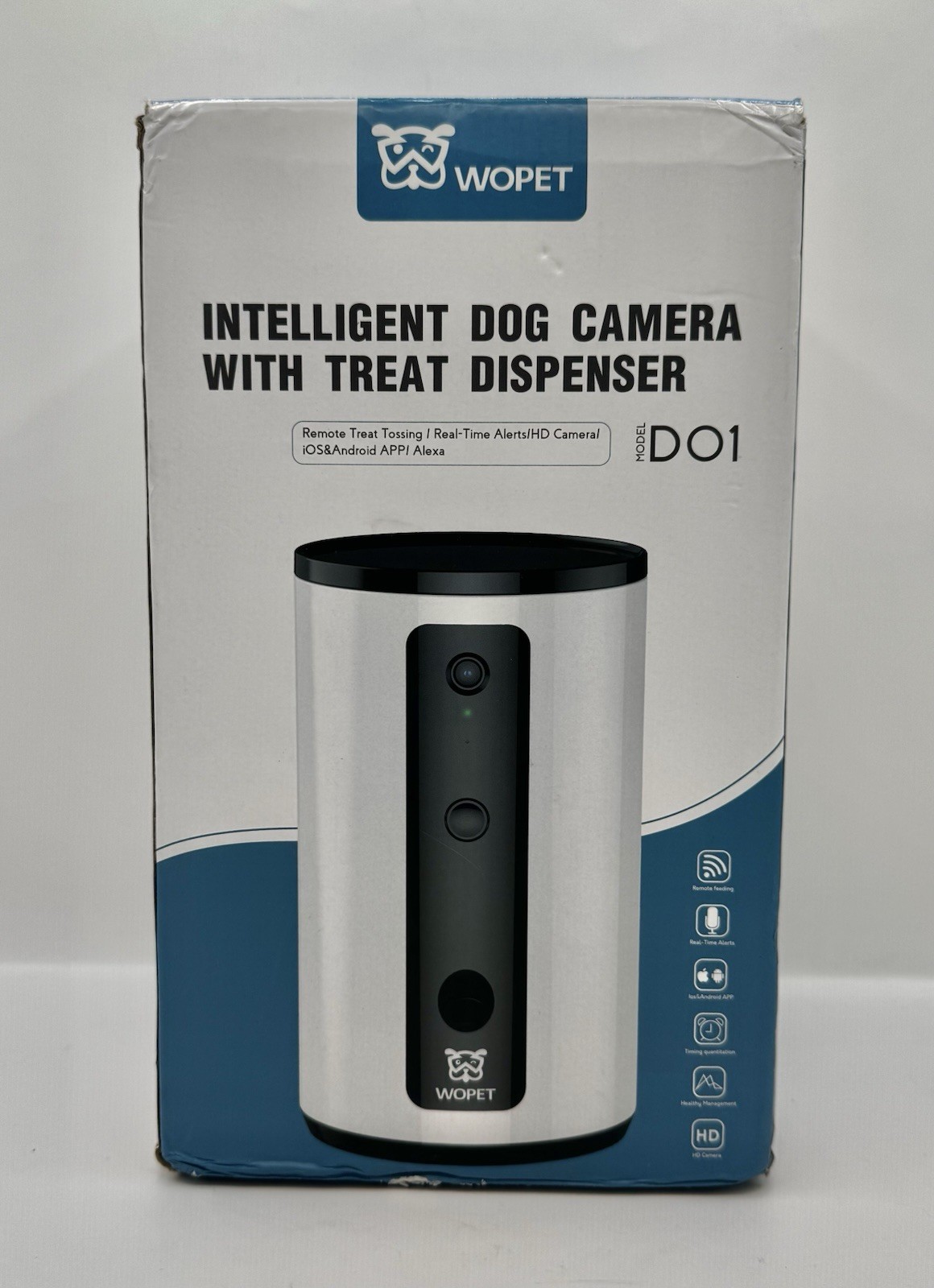 WOPET Intelligent Dog Camera With Treat Dispenser DO1 (iOS & Android) *Open Box*