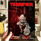 Vintage TERRIFIER Unframed Horror Tin Metal Signs Home Décor Wall Art 8x12