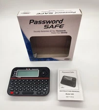 RecZone Password Safe Model 595 Digital Organizer Vault Stores Logins Securely