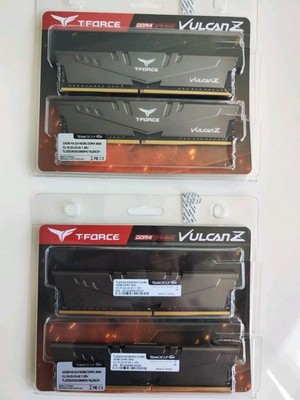 64GB TeamGroup T-Force Vulcan Z DDR4-3600 CL18 Quad-Kit (4x16GB)   Grau