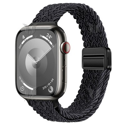 Schlankes Nylon Geflecht Magnet Armband Für Apple Watch Seirie 11 10 9 8 7 6 5 4