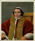 Vintage 1930s Eckstein Greats Of History POPE PIUS VII Tobacco Cigarette Card