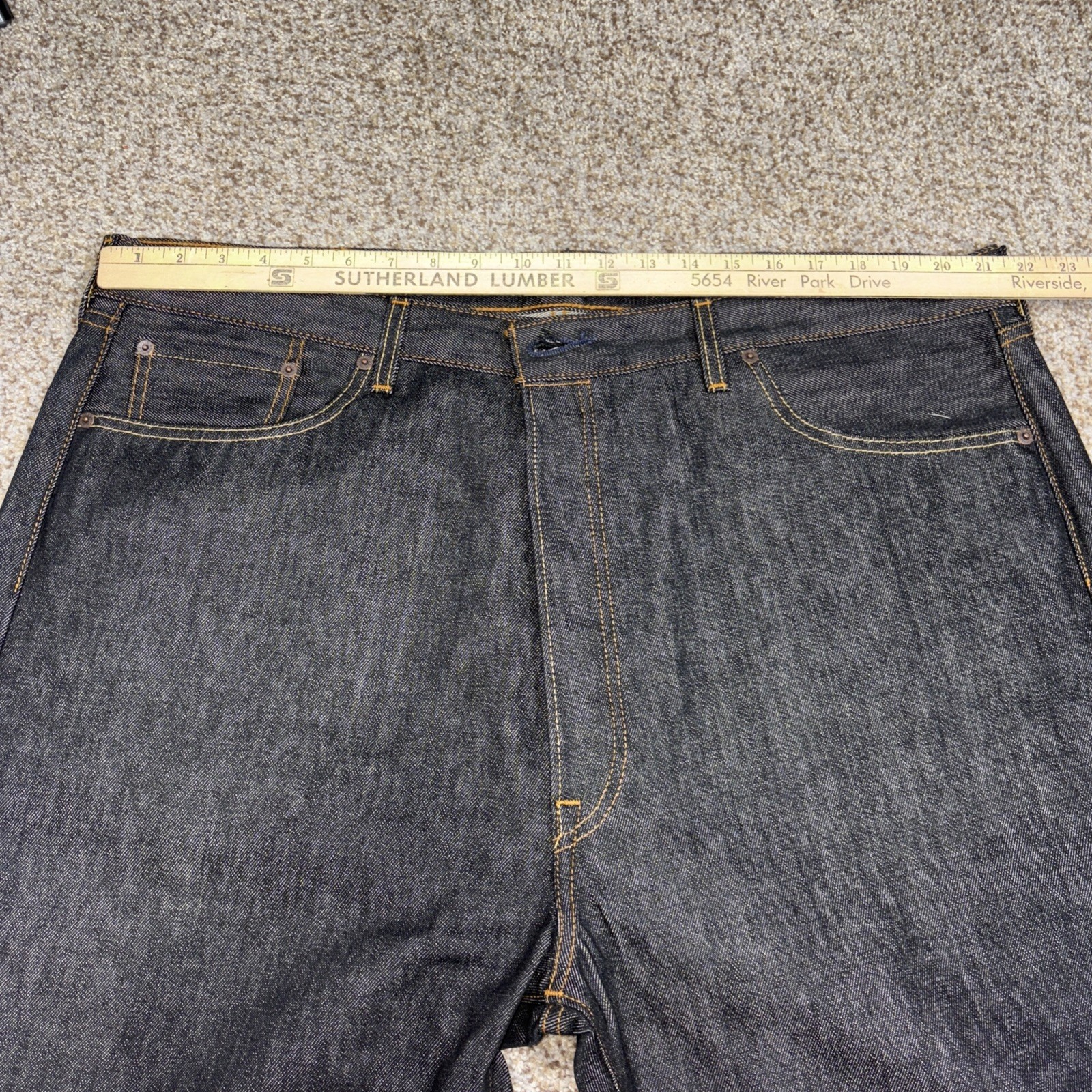 Levi's Men’s 501 Original Straight Jeans 44x32 Fits 43 X 31 Missing Button - View 10