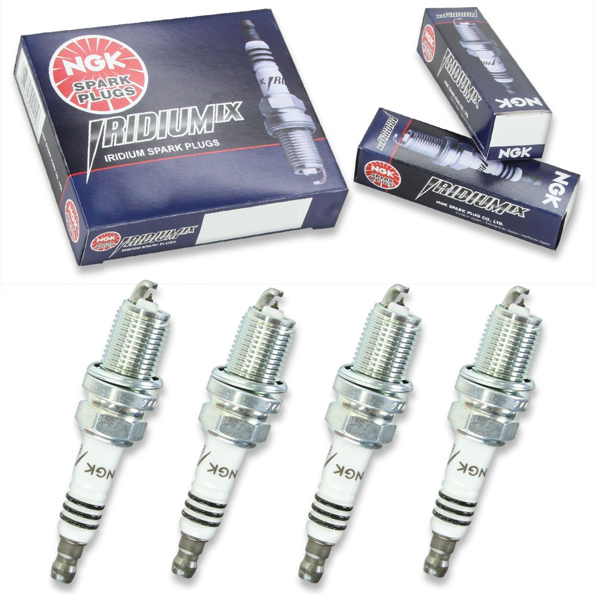 4 pcs NGK Iridium IX Spark Plugs for 1995-2009 Subaru Legacy 2.5L H4 2.2L cy