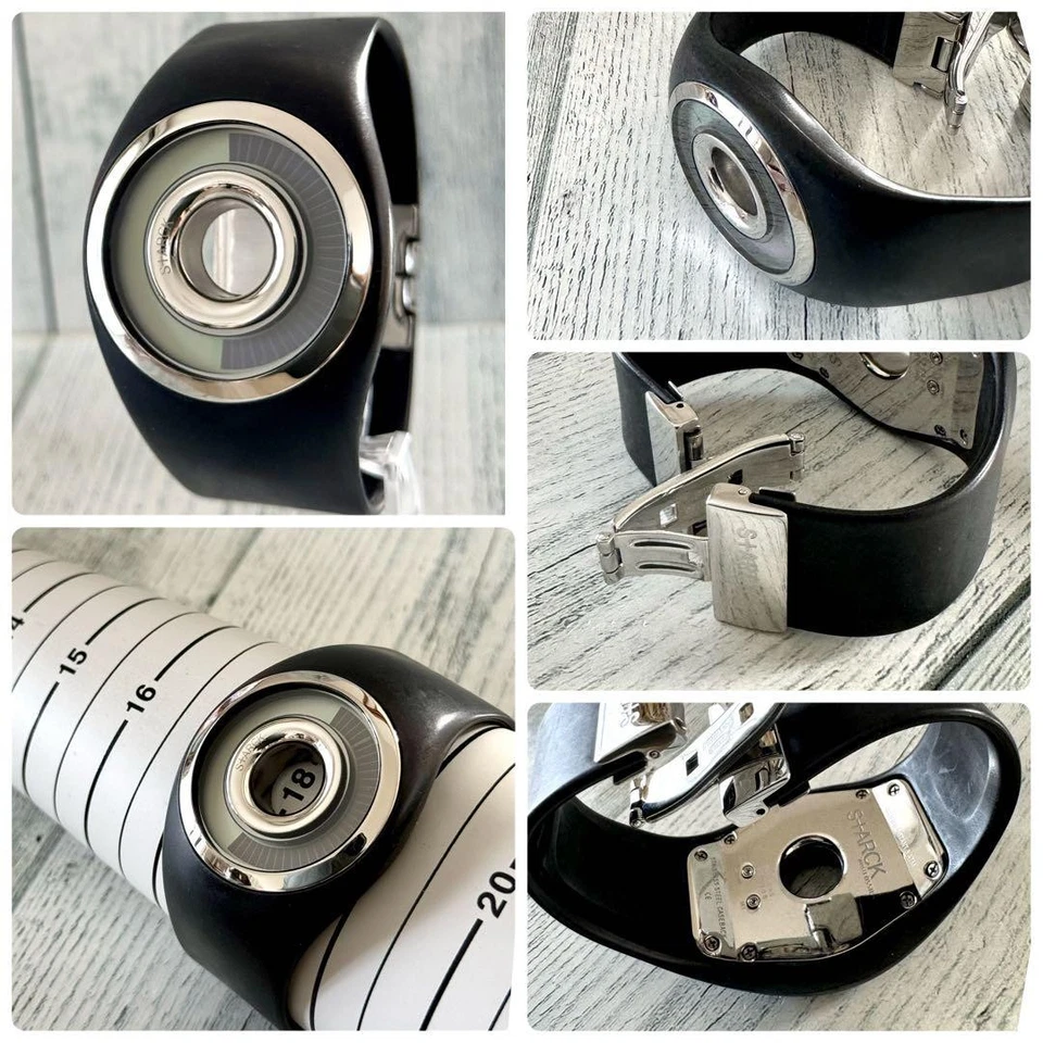 Montre Fossil STARCK en acier inoxydable numérique noire sans boîte - Photo 2/4